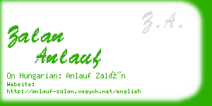 zalan anlauf business card